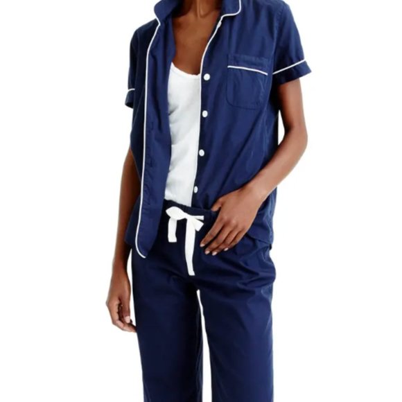 J.Crew Cotton Pajama short sleeve top. NEW with Tag.  Multiple Size Quantity. - Picture 4 of 7